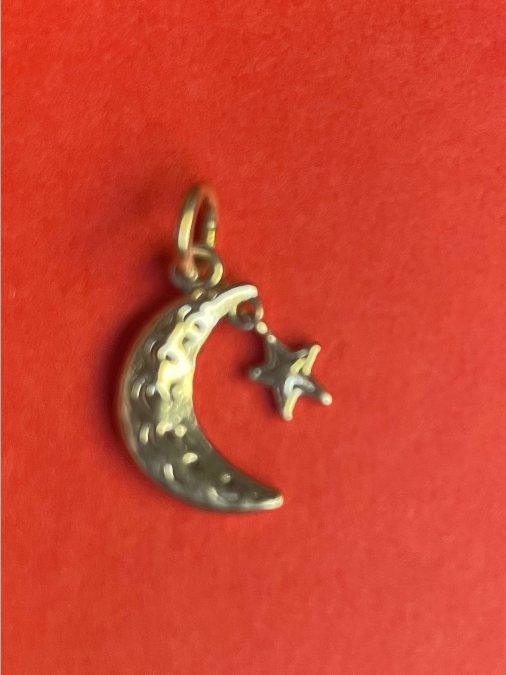 James Avery Silver Moon with Dangling Star Charm - Silver